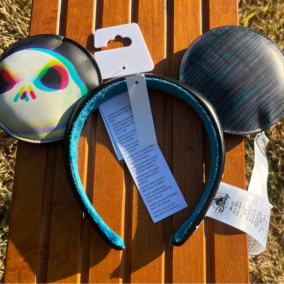Nightmare Before Christmas Jack Skellington and Sally Disney Parks Ears Headband - Picture 3 of 12